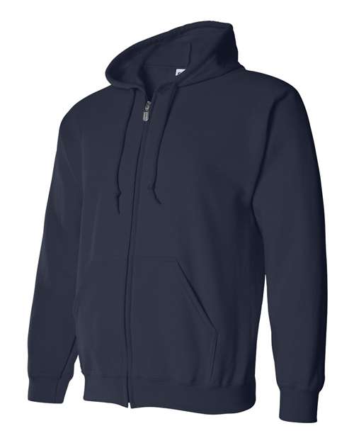 Gildan 18600 - Unisex Heavy BlendTM Full-Zip Hooded Sweatshirt - Navy