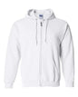 Gildan 18600 - Unisex Heavy BlendTM Full-Zip Hooded Sweatshirt - White