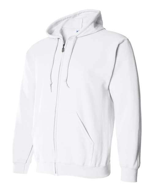 Gildan 18600 - Unisex Heavy BlendTM Full-Zip Hooded Sweatshirt - White