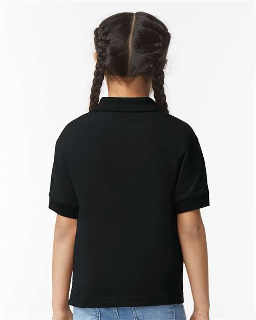Gildan 8800B - Youth DryBlend Jersey Polo - Black