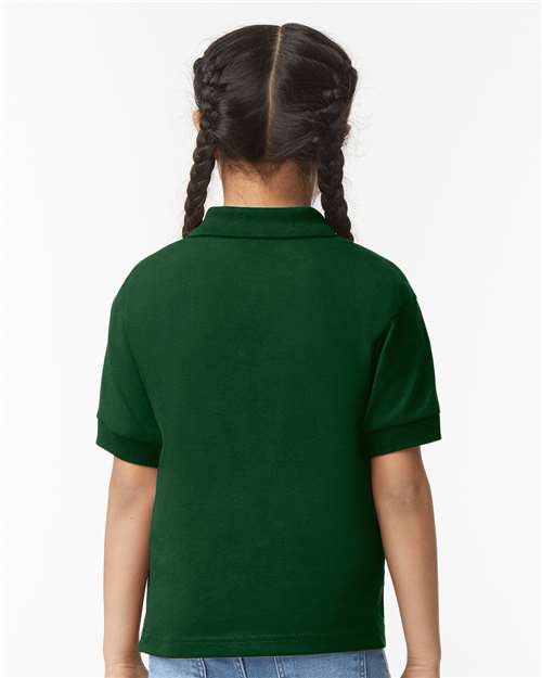 Gildan 8800B - Youth DryBlend Jersey Polo - Forest Green