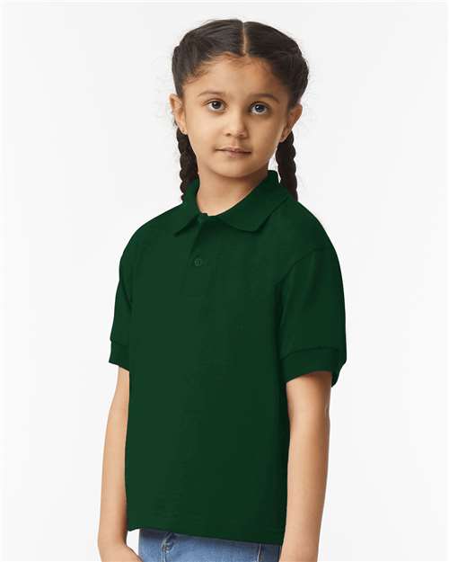 Gildan 8800B - Youth DryBlend Jersey Polo - Forest Green