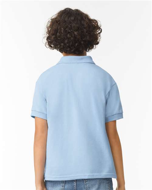 Gildan 8800B - Youth DryBlend Jersey Polo - Light Blue