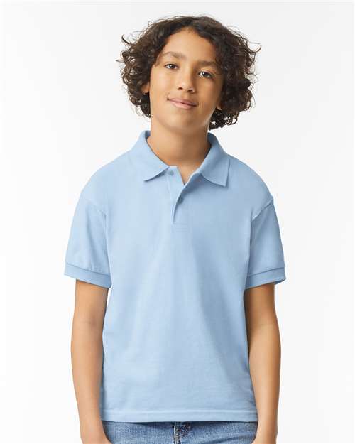 Gildan 8800B - Youth DryBlend Jersey Polo - Light Blue