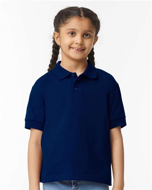 Gildan 8800B - Youth DryBlend Jersey Polo - Navy