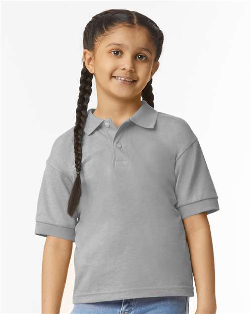 Gildan 8800B - Youth DryBlend Jersey Polo - Sport Grey