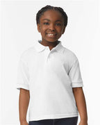 Gildan 8800B - Youth DryBlend Jersey Polo - White