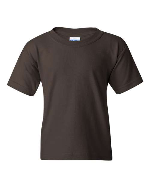 Gildan 5000B - Youth Heavy CottonTM T-Shirt - Dark Chocolate