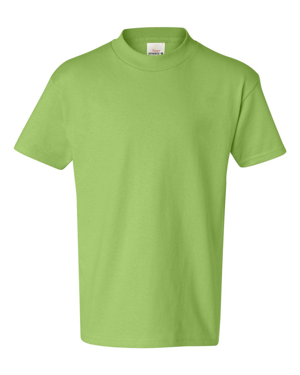 Hanes 5450 - Youth Authentic T-Shirt — Lime (flat)