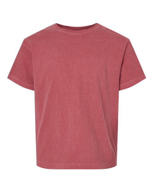 Comfort Colors 9018 - Youth Garment-Dyed Heavyweight T-Shirt - Crimson