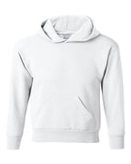 Hanes P473 - Youth EcoSmart® Hooded Sweatshirt — White (flat)