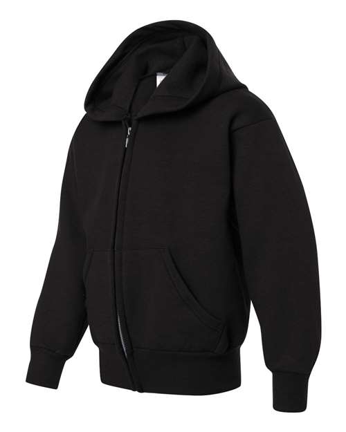 Hanes P480 - Youth EcoSmart® Full-Zip Hooded Sweatshirt Hanes