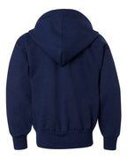 Hanes P480 - Youth EcoSmart® Full-Zip Hooded Sweatshirt Hanes