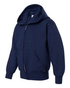Hanes P480 - Youth EcoSmart® Full-Zip Hooded Sweatshirt Hanes