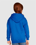 Gildan 18600B - Youth Heavy BlendTM Full-Zip Hooded Sweatshirt - Royal