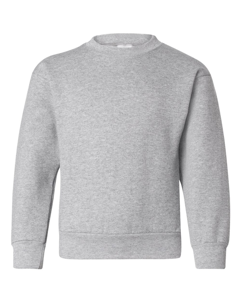 Hanes P360 - Youth EcoSmart® Crewneck Sweatshirt — Light Steel (flat)