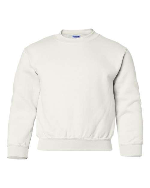 Gildan 18000B - Youth Heavy BlendTM Crewneck Sweatshirt - White