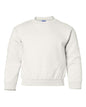 Gildan 18000B - Youth Heavy BlendTM Crewneck Sweatshirt - White