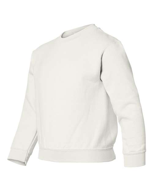 Gildan 18000B - Youth Heavy BlendTM Crewneck Sweatshirt - White