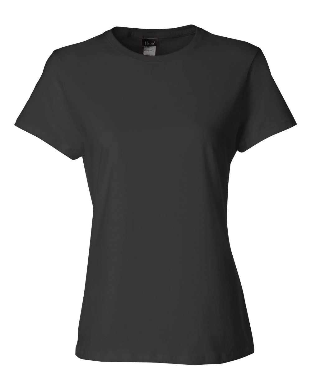 Hanes SL04 - Women's Perfect-T T-Shirt — Black (flat)