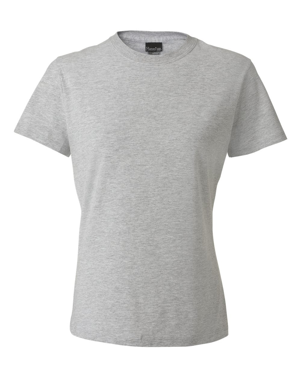 Hanes SL04 - Women's Perfect-T T-Shirt — Light Steel (flat)