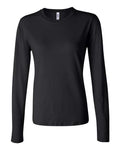 BELLA + CANVAS 6500 - Womens Jersey Long Sleeve Tee - Black