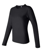 BELLA + CANVAS 6500 - Womens Jersey Long Sleeve Tee - Black