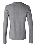 BELLA + CANVAS 6500 - Womens Jersey Long Sleeve Tee - Deep Heather