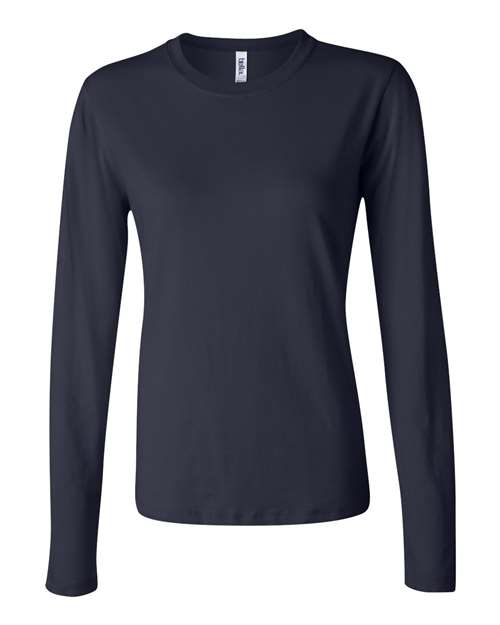 BELLA + CANVAS 6500 - Womens Jersey Long Sleeve Tee - Navy