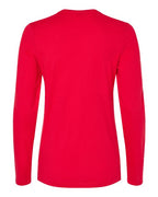 BELLA + CANVAS 6500 - Womens Jersey Long Sleeve Tee - Red