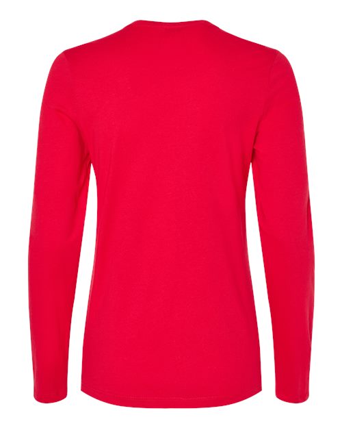 BELLA + CANVAS 6500 - Womens Jersey Long Sleeve Tee - Red