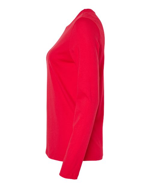 BELLA + CANVAS 6500 - Womens Jersey Long Sleeve Tee - Red