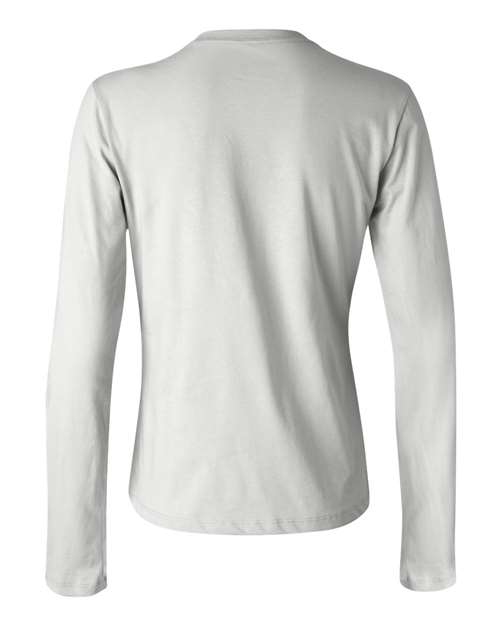 BELLA + CANVAS 6500 - Womens Jersey Long Sleeve Tee - White