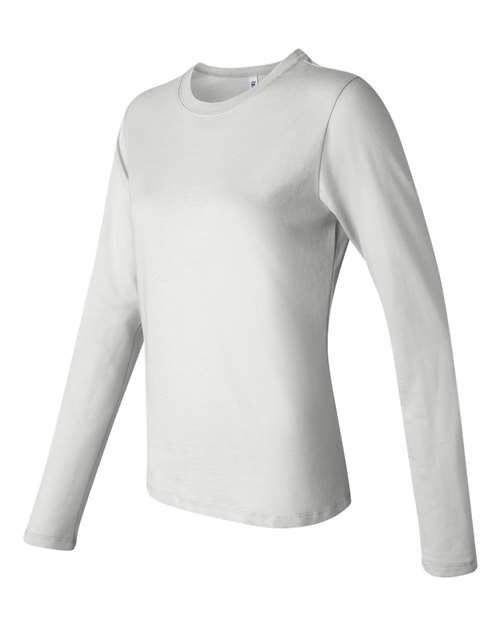 BELLA + CANVAS 6500 - Womens Jersey Long Sleeve Tee - White