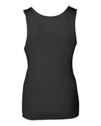 BELLA + CANVAS 1080 — Women's Baby Rib Tank — Black (flat)