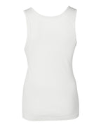 BELLA + CANVAS 1080 — Women's Baby Rib Tank — White (flat)