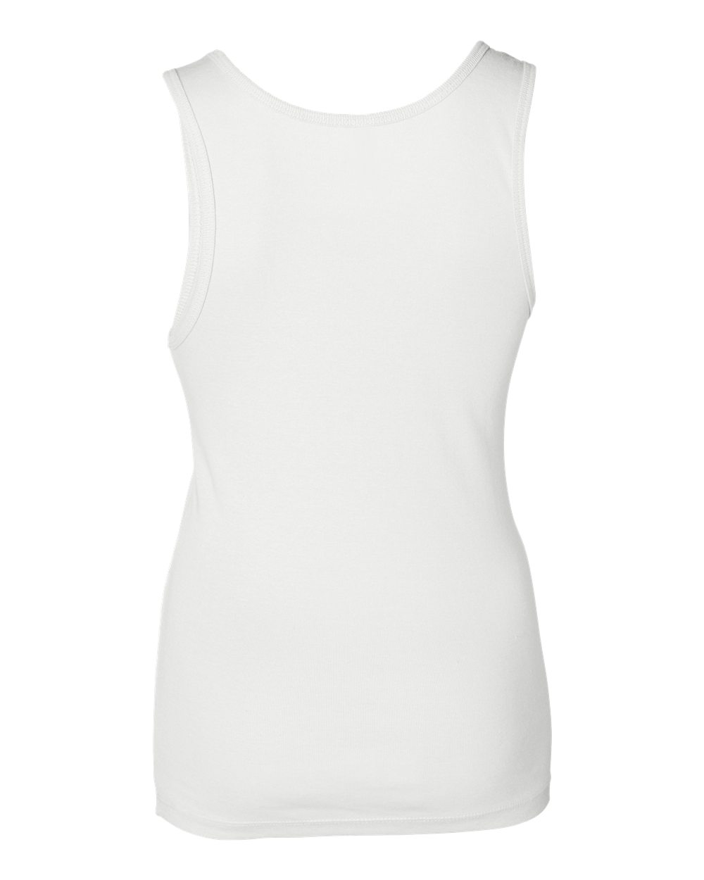 BELLA + CANVAS 1080 — Women's Baby Rib Tank — White (flat)