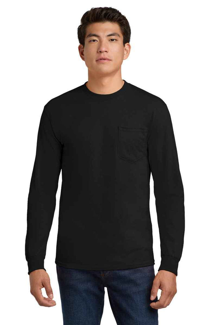 Gildan 2410 - Unisex Ultra Cotton® Long Sleeve Pocket T-Shirt