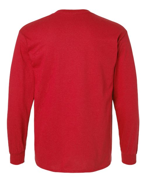 Gildan 2400 - Unisex Ultra Cotton Long Sleeve T-Shirt - Red