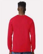 Gildan 2400 - Unisex Ultra Cotton Long Sleeve T-Shirt - Red