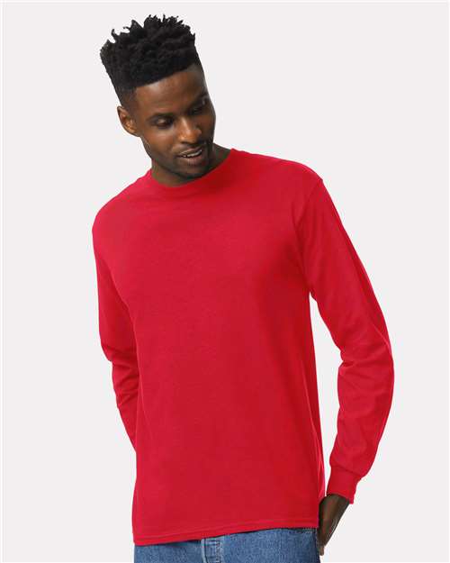 Gildan 2400 - Unisex Ultra Cotton Long Sleeve T-Shirt - Red