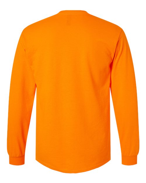Gildan 2400 - Unisex Ultra Cotton Long Sleeve T-Shirt - Safety Orange