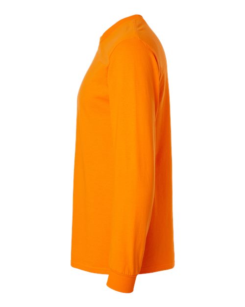 Gildan 2400 - Unisex Ultra Cotton Long Sleeve T-Shirt - Safety Orange