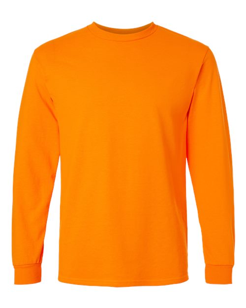 Gildan 2400 - Unisex Ultra Cotton Long Sleeve T-Shirt - Safety Orange