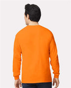 Gildan 2400 - Unisex Ultra Cotton Long Sleeve T-Shirt - Safety Orange