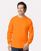 Gildan 2400 - Unisex Ultra Cotton Long Sleeve T-Shirt - Safety Orange