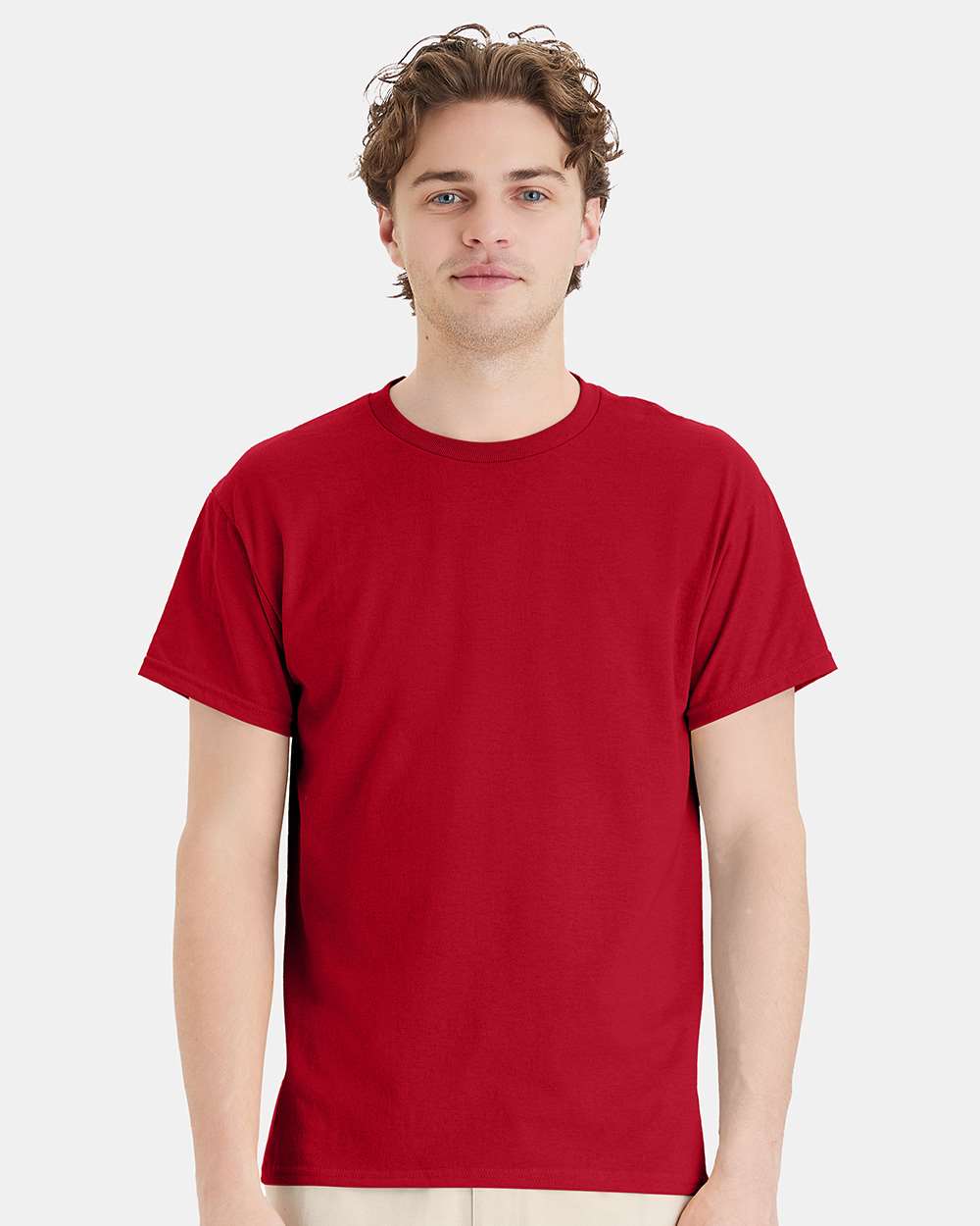Hanes 5170 - Unisex EcoSmart® T-Shirt — Deep Red