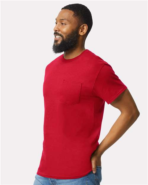 Gildan 2300 - Unisex Ultra Cotton Pocket T-Shirt - Red