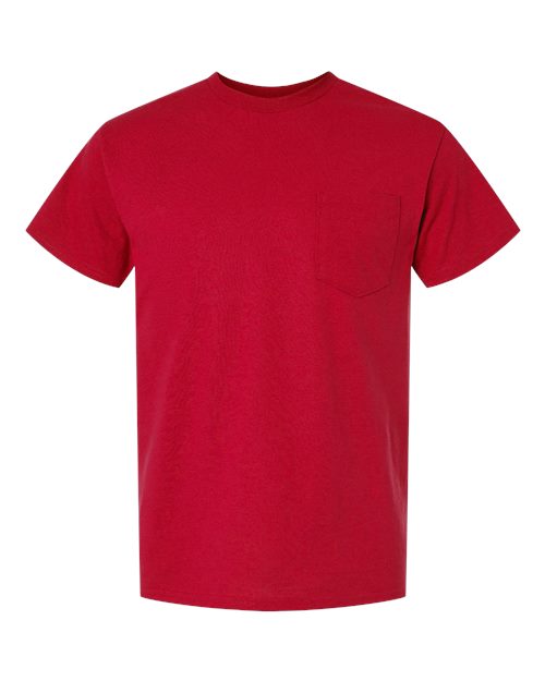 Gildan 8300 - Unisex DryBlend Pocket T-Shirt - Red