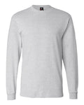 Hanes 5186 - Unisex Beefy-T® Long Sleeve T-Shirt — Ash (flat)